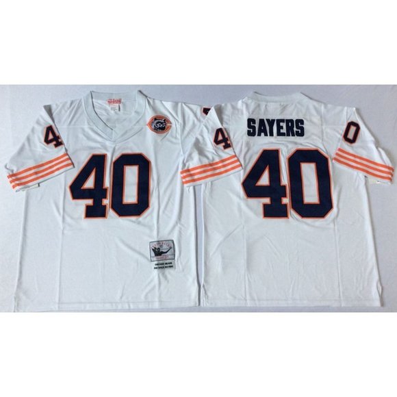 gale sayers white jersey